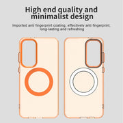 For Samsung Galaxy S25+ 5G Candy Magsafe PC Hybrid TPU Phone Case(Orange)