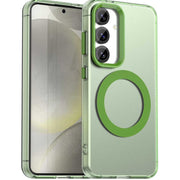 For Samsung Galaxy S25+ 5G Candy Magsafe PC Hybrid TPU Phone Case(Green)
