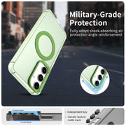 For Samsung Galaxy S25+ 5G Candy Magsafe PC Hybrid TPU Phone Case(Green)