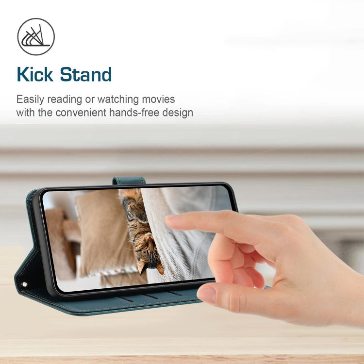 For Samsung Galaxy S25 / S24 5G Embossed Kitten Phone Leather Case with Lanyard(Dark Green) - Galaxy S24 5G Cases by PMC TechLife | Online Shopping South Africa | PMC TechLife | Buy Now Pay Later Mobicred