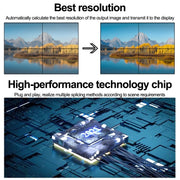 NK-BT88 4K 3x3 HDMI Video Wall Controller Multi-screen Splicing Processor with Remote Controller, Plug:UK Plug