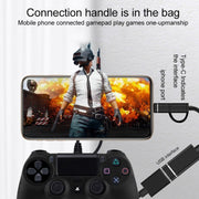 3 in 1 USB Female to Micro USB, Type-C, 8 Pin Male OTG Adapter(Gold)