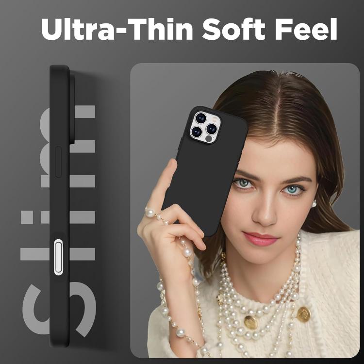 For iPhone 16 Plus Silicone Suction Cup MagSafe Phone Case with Screen Film & Lens Film(Black) - free shipping - PMC Jewellery - Order now!