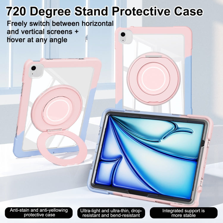 For iPad Air 11 2025 / 2024 / 10.9 2022 Crystal Armor PC Hybrid TPU Tablet Case(Blue Pink) - free shipping - PMC Jewellery - Order now!
