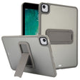 For iPad 9.7 inch 2018 / 2017 Skin Feel Holder PC Hybrid TPU Tablet Case(Grey) - iPad 9.7 (2018) & (2017) Cases by PMC Jewellery | Online Shopping South Africa | PMC Jewellery | Buy Now Pay Later Mobicred
