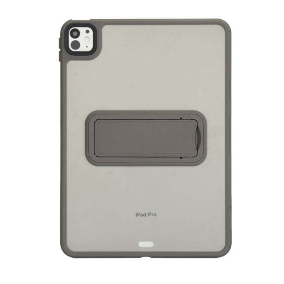 For iPad Air 5 / 4 10.9 inch Skin Feel Holder PC Hybrid TPU Tablet Case(Grey)