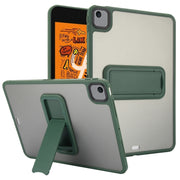 For iPad mini 5 / 4 7.9 inch Skin Feel Holder PC Hybrid TPU Tablet Case(Dark Green)