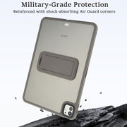 For iPad mini 2024 / mini 6 8.3 inch Skin Feel Holder PC Hybrid TPU Tablet Case(Grey)