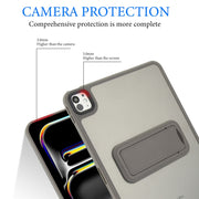 For iPad mini 2024 / mini 6 8.3 inch Skin Feel Holder PC Hybrid TPU Tablet Case(Grey)