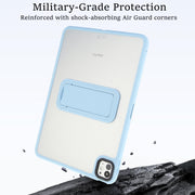 For iPad Pro 11 2018 Skin Feel Holder PC Hybrid TPU Tablet Case(Light Blue)