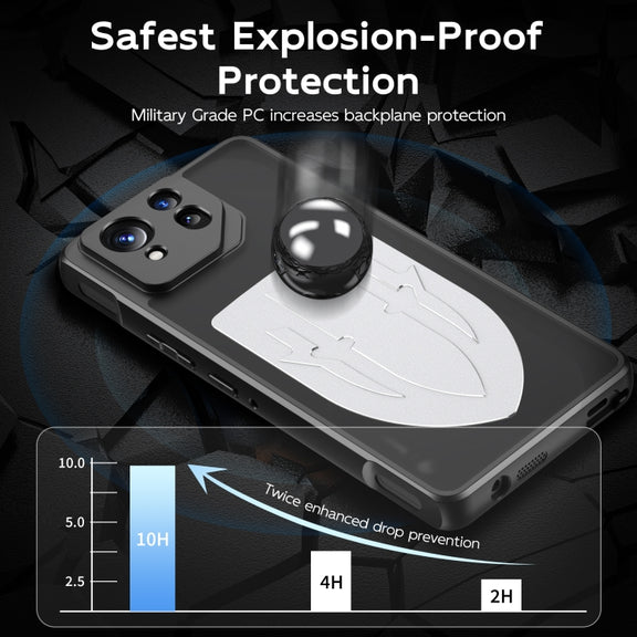 For ASUS ROG Phone 8 / 8 Pro Cooling 3 in 1 Phone Case(Silver)