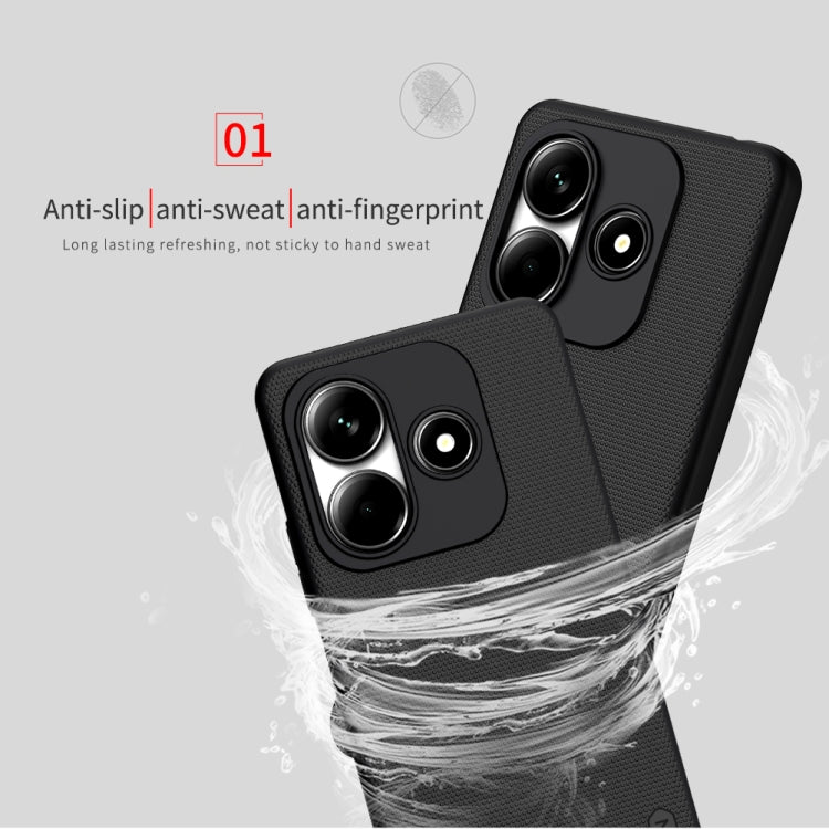 For Redmi Note 14 5G China NILLKIN Frosted PC Phone Case(Black) - Note 14 Cases by NILLKIN | Online Shopping South Africa | PMC Jewellery | Buy Now Pay Later Mobicred