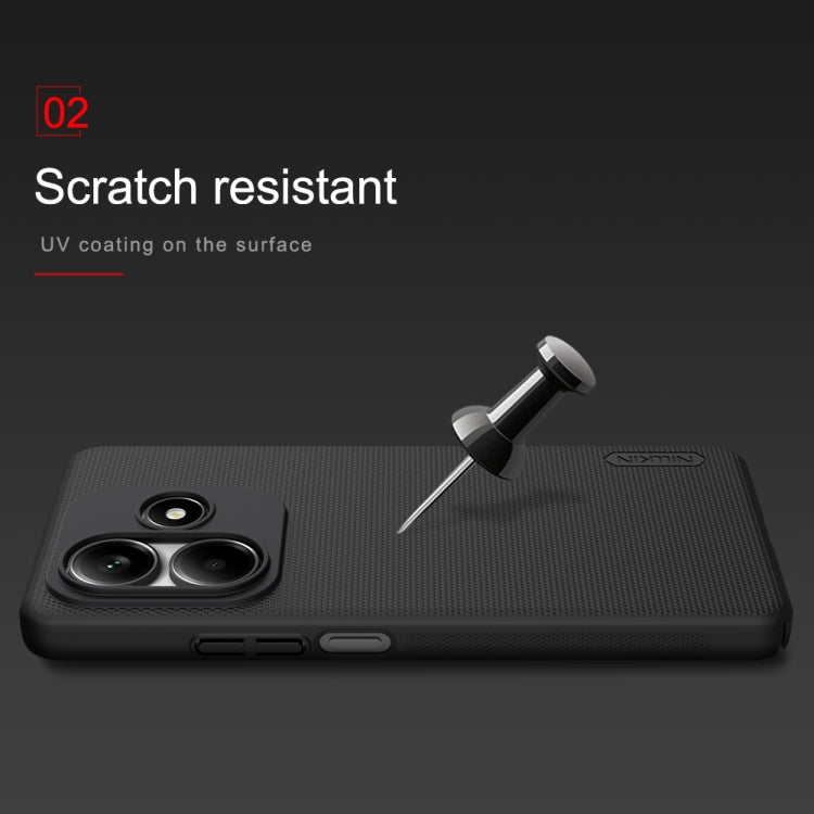 For Redmi Note 14 5G China NILLKIN Frosted PC Phone Case(Black) - Note 14 Cases by NILLKIN | Online Shopping South Africa | PMC Jewellery | Buy Now Pay Later Mobicred
