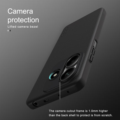 For Redmi Note 14 5G China NILLKIN Frosted PC Phone Case(Black) - Note 14 Cases by NILLKIN | Online Shopping South Africa | PMC Jewellery | Buy Now Pay Later Mobicred