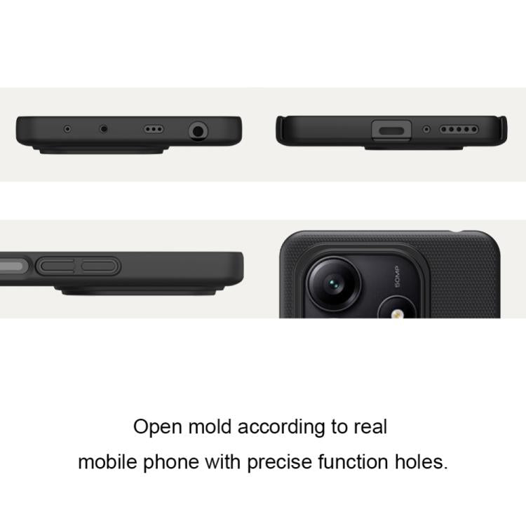 For Redmi Note 14 5G Global NILLKIN Frosted PC Phone Case(Black) - Note 14 Cases by NILLKIN | Online Shopping South Africa | PMC Jewellery | Buy Now Pay Later Mobicred