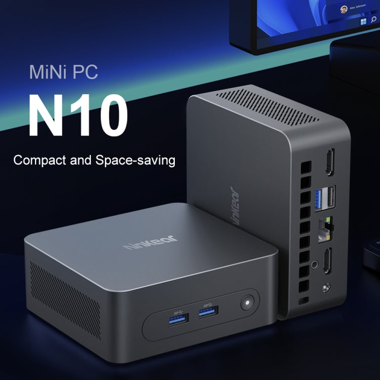 Ninkear N10 Windows 11 Bluetooth 4.2 Mini PC, 16GB+512GB, Intel Processor N100 Alder Lake-N(EU Plug) - free shipping - PMC Jewellery - Order now!