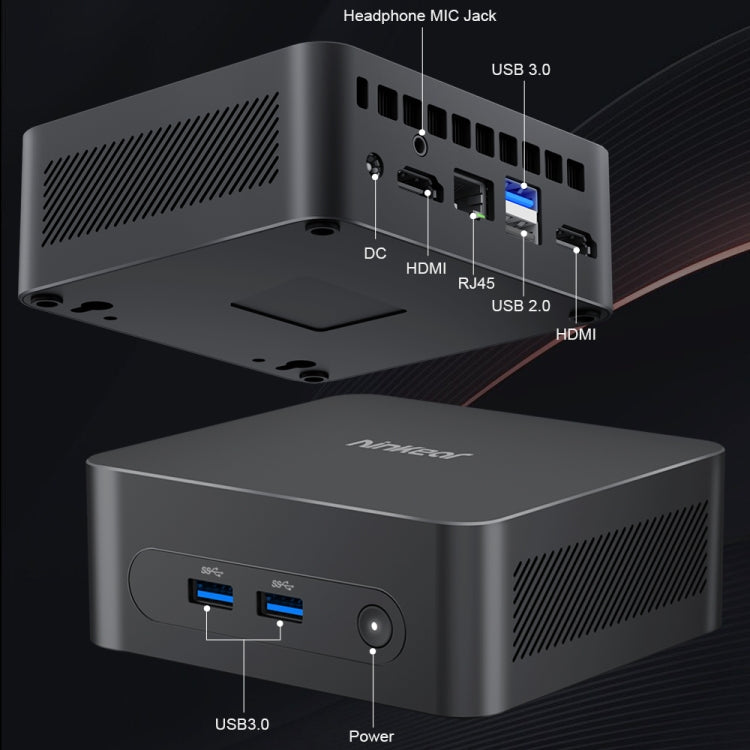 Ninkear N10 Windows 11 Bluetooth 4.2 Mini PC, 16GB+512GB, Intel Processor N100 Alder Lake-N(EU Plug) - free shipping - PMC Jewellery - Order now!