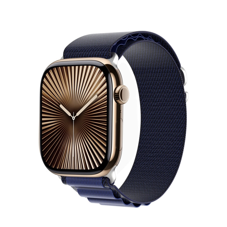 For Apple Watch 42mm / 41mm / 40mm / 38mm DUX DUCIS GS Series Nylon Loop Watch Band(Navy Blue) - Watch Bands by DUX DUCIS | Online Shopping South Africa | PMC TechLife | Buy Now Pay Later Mobicred