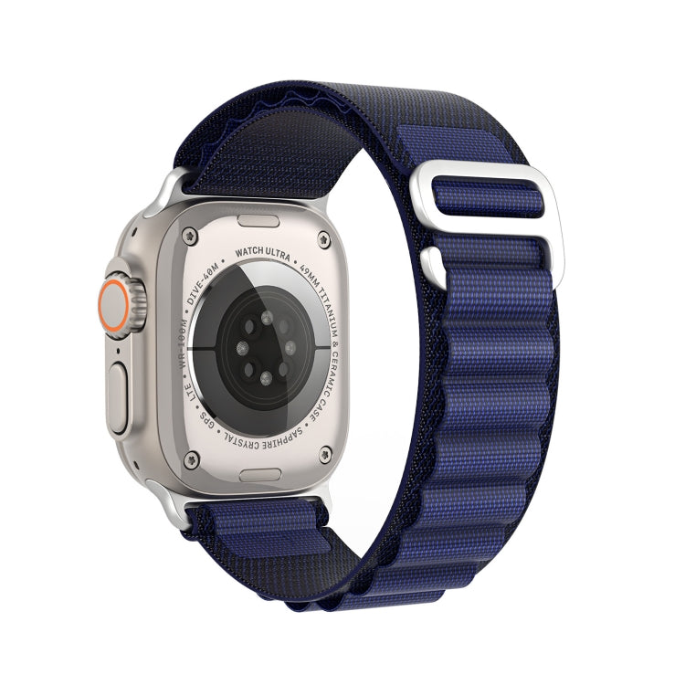 For Apple Watch 42mm / 41mm / 40mm / 38mm DUX DUCIS GS Series Nylon Loop Watch Band(Navy Blue) - Watch Bands by DUX DUCIS | Online Shopping South Africa | PMC TechLife | Buy Now Pay Later Mobicred