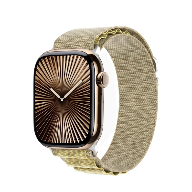 For Apple Watch 42mm / 41mm / 40mm / 38mm DUX DUCIS GS Series Nylon Loop Watch Band(Tan) - Watch Bands by DUX DUCIS | Online Shopping South Africa | PMC TechLife | Buy Now Pay Later Mobicred