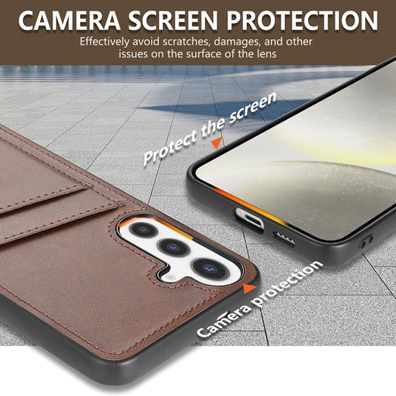 For Samsung Galaxy S24 5G AZNS K1 Series Card Slot Business Phone Case(Black)