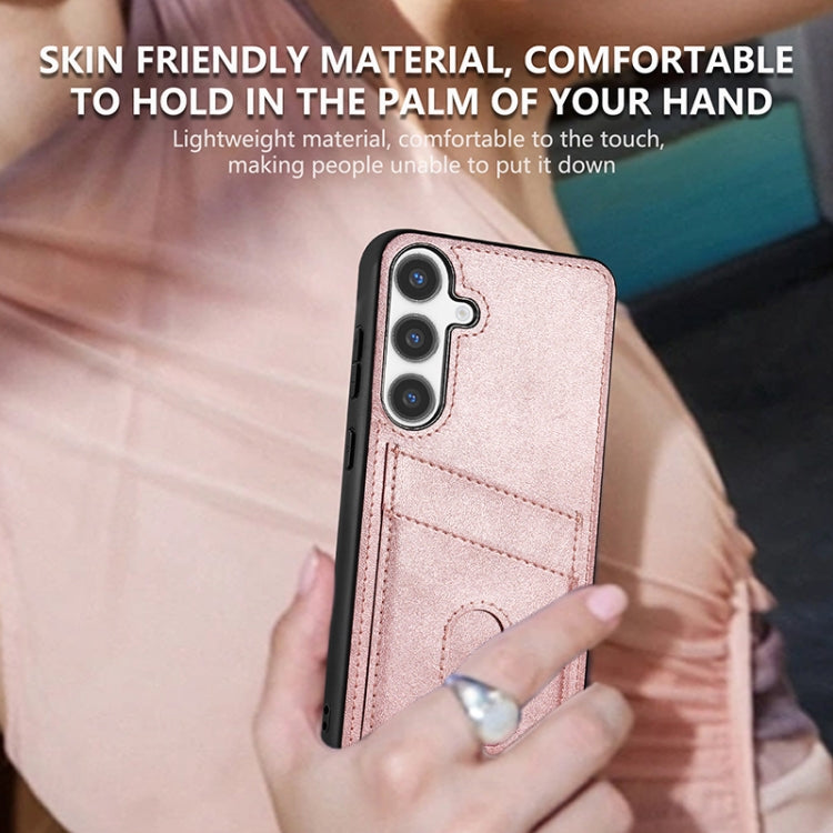 For Samsung Galaxy S24+ 5G AZNS K1 Series Card Slot Business Phone Case(Yellow) - free shipping - PMC Jewellery - Order now!