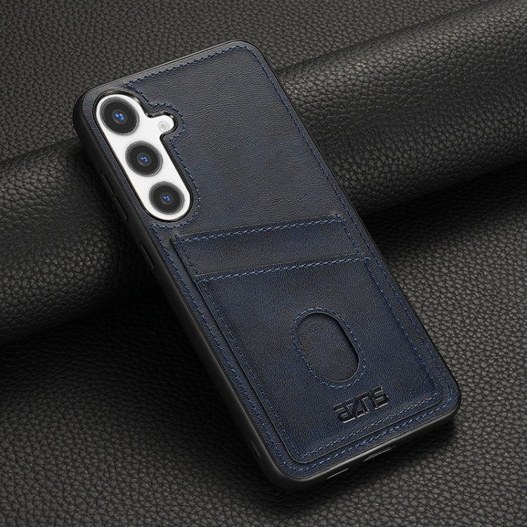 For Samsung Galaxy S24+ 5G AZNS K1 Series Card Slot Business Phone Case(Blue)