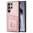 For Samsung Galaxy S24 Ultra 5G AZNS K1 Series Card Slot Business Phone Case(Pink) - free shipping - PMC Jewellery - Order now!