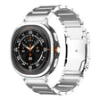 For Samsung Galaxy Watch Ultra 47mm Three Beads Tortoise Buckle Titanium Steel Watch Band(Silver) - free shipping - PMC TechLife - Order now!