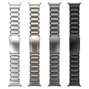 For Samsung Galaxy Watch Ultra 47mm Three Beads Tortoise Buckle Titanium Steel Watch Band(Silver)