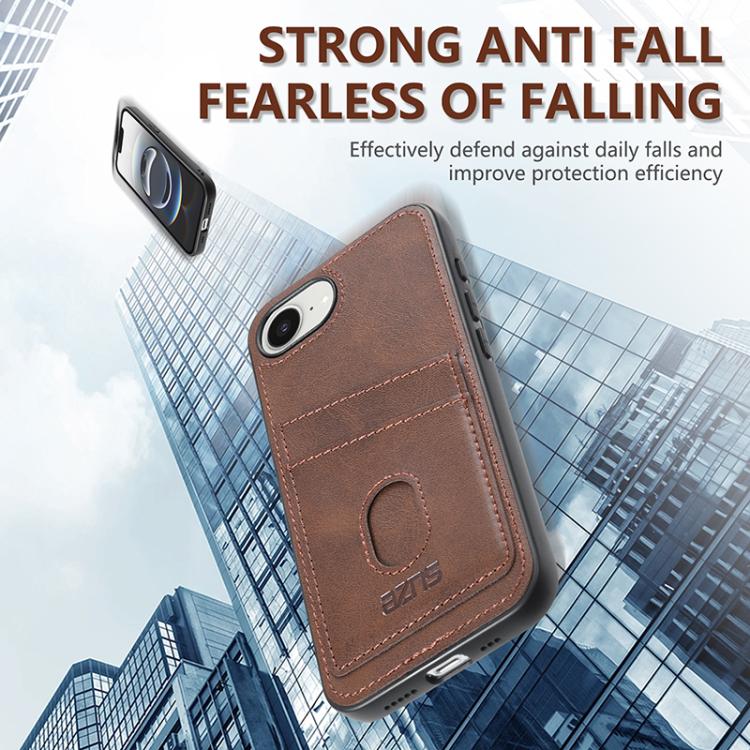 For iPhone 16e AZNS K1 Series Card Slot Business Phone Case(Black) - free shipping - PMc TechLife - Order now!