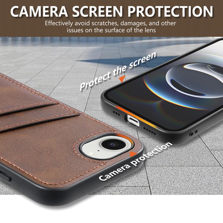 For iPhone 16e AZNS K1 Series Card Slot Business Phone Case(Black) - free shipping - PMc TechLife - Order now!