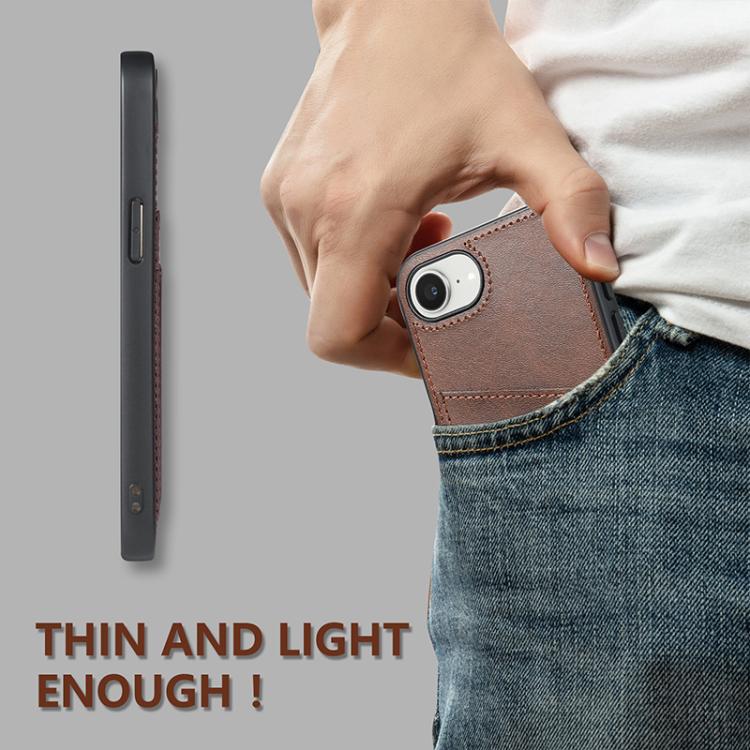 For iPhone 16e AZNS K1 Series Card Slot Business Phone Case(Black) - free shipping - PMc TechLife - Order now!