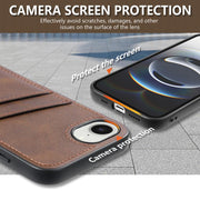 For iPhone 16e AZNS K1 Series Card Slot Business Phone Case(Blue)