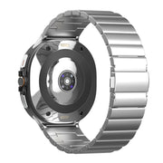 For Samsung Galaxy Watch Ultra 47mm One Bead Flat Buckle Pure Titanium Watch Band(Silver)
