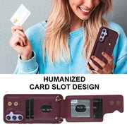 For Samsung Galaxy S25+ 5G Wristband Vertical Flip Wallet Back Cover Phone Case with Long Lanyard(Wine Red)