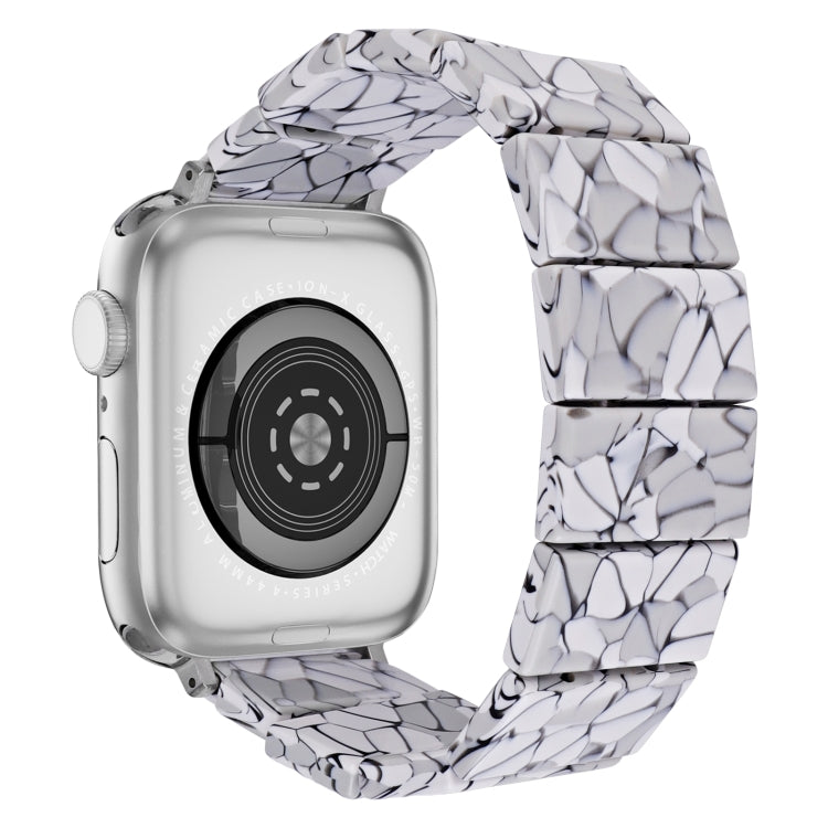 For Apple Watch 46mm / 49mm / 45mm / 44mm Stretch Rope Square Resin Watch Band(Crack)