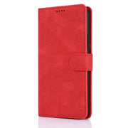 For Samsung Galaxy S25+ 5G Fantasy Skin-feel Calfskin Texture Leather Phone Case(Red)