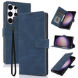For Samsung Galaxy S25 Ultra 5G Fantasy Skin-feel Calfskin Texture Leather Phone Case(Blue) - Galaxy S25 Ultra 5G Cases by PMC TechLife | Online Shopping South Africa | PMC TechLife | Buy Now Pay Later Mobicred