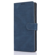 For Samsung Galaxy S25 Ultra 5G Fantasy Skin-feel Calfskin Texture Leather Phone Case(Blue)