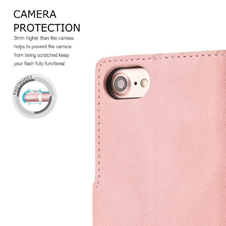 For iPhone 16e Fantasy Skin-feel Calfskin Texture Leather Phone Case(Pink) - iPhone 16e Cases by PMC TechLife | Online Shopping South Africa | PMC TechLife | Buy Now Pay Later Mobicred