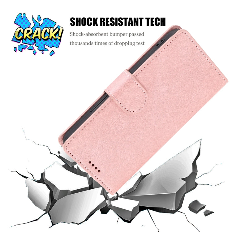 For iPhone 16e Fantasy Skin-feel Calfskin Texture Leather Phone Case(Pink) - iPhone 16e Cases by PMC TechLife | Online Shopping South Africa | PMC TechLife | Buy Now Pay Later Mobicred