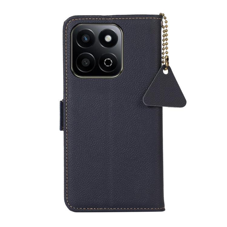 For Honor Play 60 Plus / 200 Smart Side-Magnetic TJ Genuine Leather RFID Phone Case(Blue) - free shipping - PMC TechLife - Order now!