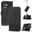 For Samsung Galaxy S25 5G Cubic Skin Feel Flip Leather Phone Case(Black) - Galaxy S25 5G Cases by PMC TechLife | Online Shopping South Africa | PMC TechLife | Buy Now Pay Later Mobicred