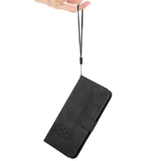 For Samsung Galaxy S25 Ultra 5G Cubic Skin Feel Flip Leather Phone Case(Black)