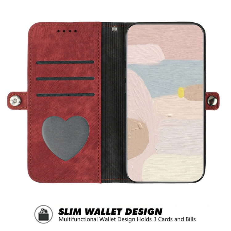 For Samsung Galaxy S25+ 5G Side Buckle Double Fold Hand Strap Leather Phone Case(Red) - Galaxy S25+ 5G Cases by PMC Jewellery | Online Shopping South Africa | PMC Jewellery | Buy Now Pay Later Mobicred