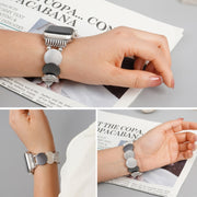 For Apple Watch 42mm / 41mm / 40mm / 38mm Alloy Chain Metal Watch Band(Silver Grey)