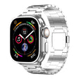 For Apple Watch 46mm / 49mm / 45mm / 44mm Tri-beads Magnetic Titanium Alloy Watch Band(Silver) - free shipping - PMC TechLife - Order now!