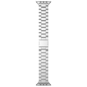 For Apple Watch 42mm / 41mm / 40mm / 38mm Tri-beads Magnetic Titanium Alloy Watch Band(Silver)