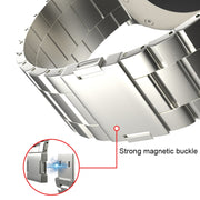 For Apple Watch 46mm / 49mm / 45mm / 44mm Tri-beads Magnetic Titanium Alloy Watch Band(Silver)